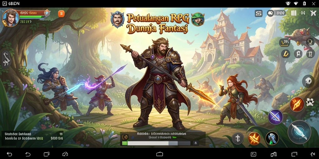 Screenshot gameplay 68IDN yang menunjukkan aksi pertarungan seru.