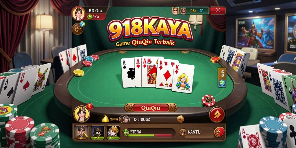 Tampilan gameplay QiuQiu yang seru dan menantang.