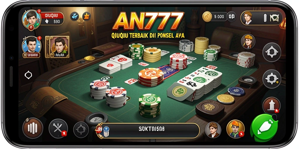 Tampilan gameplay AN777 yang menarik dengan suasana QiuQiu yang seru.