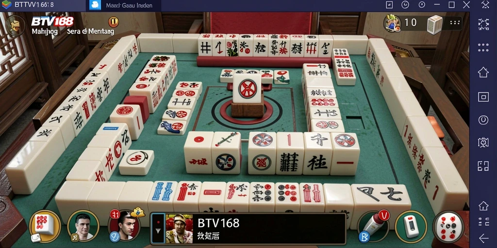Tampilan gameplay Mahjong yang menawan dan seru.