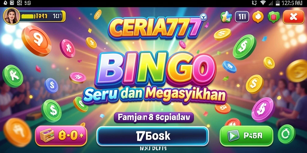 Tampilan permainan Bingo yang seru dan interaktif.