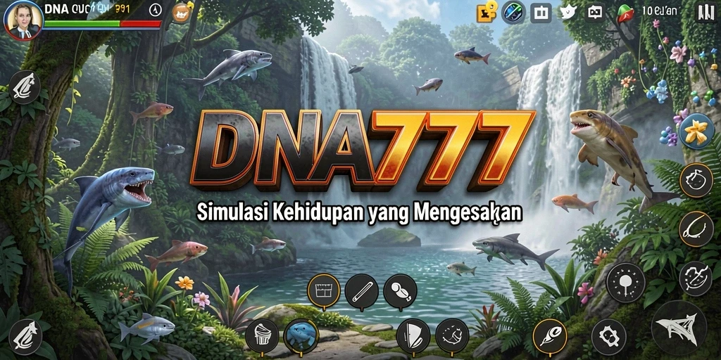Screenshot gameplay yang menunjukkan interaksi karakter di <strong>DNA777</strong>.
