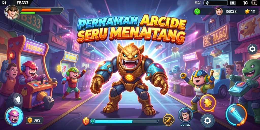 Tangkapan layar gameplay FB333 menampilkan suasana Arcade yang seru.