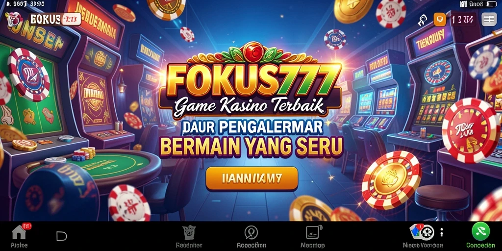 Tampilan screenshot utama FOKUS777 menunjukkan aksi permainan kasino yang mendebarkan.