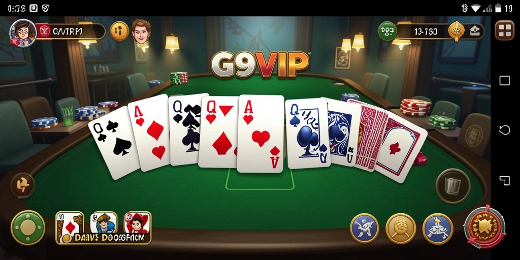 Tangkapan layar G9VIP menampilkan aksi gameplay Domino yang mendebarkan.