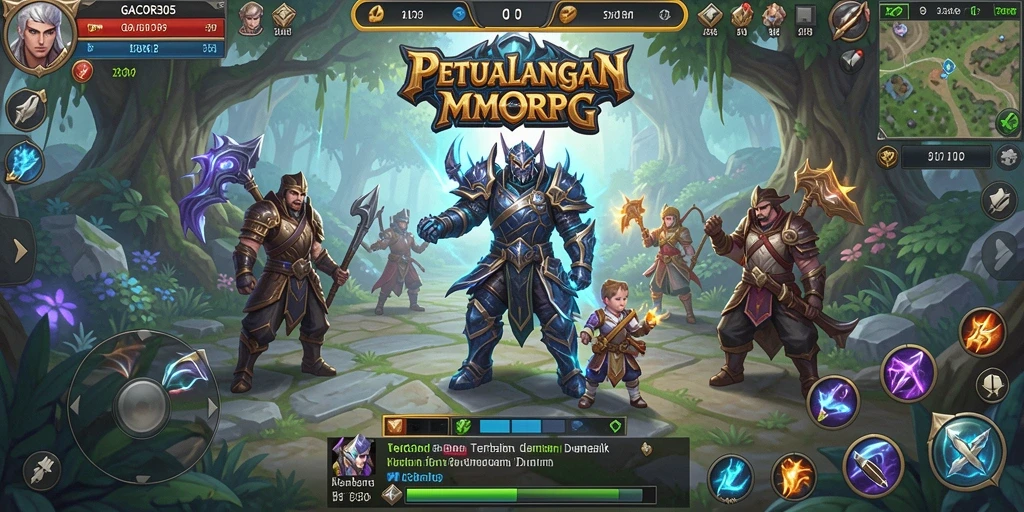 Tampilan gameplay menakjubkan di dunia MMORPG GACOR305.