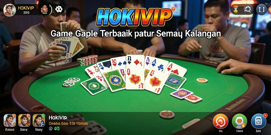 Screenshot gameplay HOKIVIP yang menampilkan pengalaman bermain Gaple.
