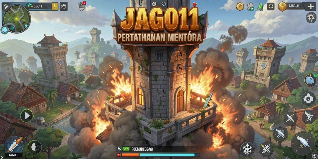 Tampak seru dan mendebarkan dalam gameplay Tower Defense JAGO11.