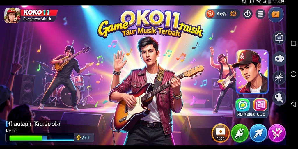 Tampilan gameplay KOKO11 yang menarik dengan berbagai pilihan lagu.