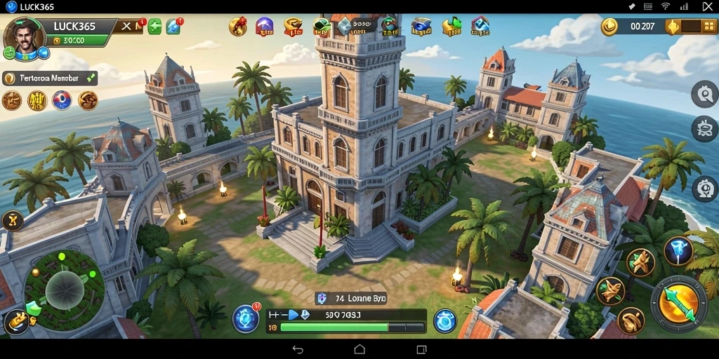 Tampilan gameplay seru LUCK365 dalam aksi Tower Defense.