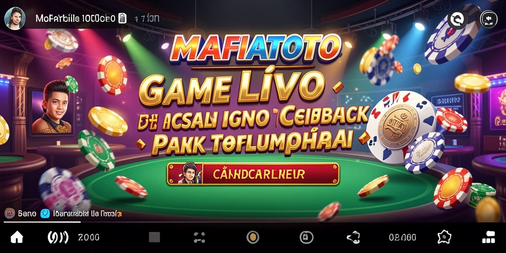 Tampilan gameplay Live Casino MAFIATOTO yang mendebarkan dan interaktif.