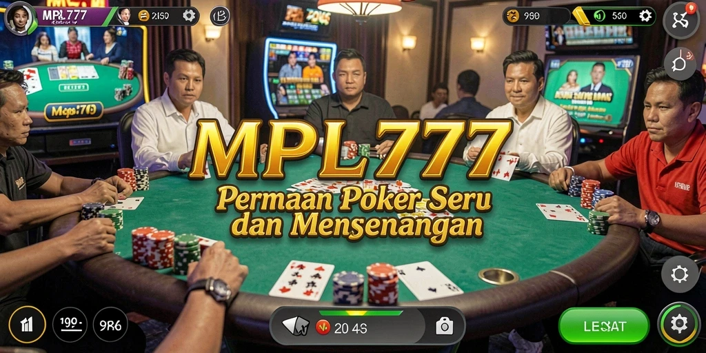 Tampilan gameplay MPL777 yang seru dalam permainan Poker.