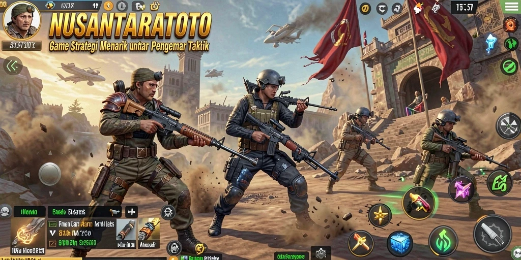 Tampilan gameplay NUSANTARATOTO menampilkan strategi dan taktik yang mendalam.