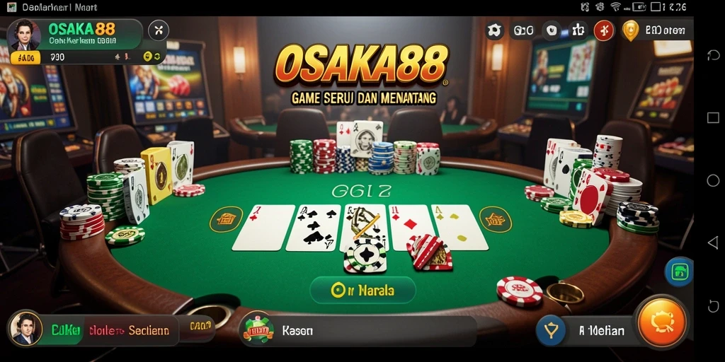 Screenshot utama OSAKA88 menampilkan aksi poker yang mendebarkan.