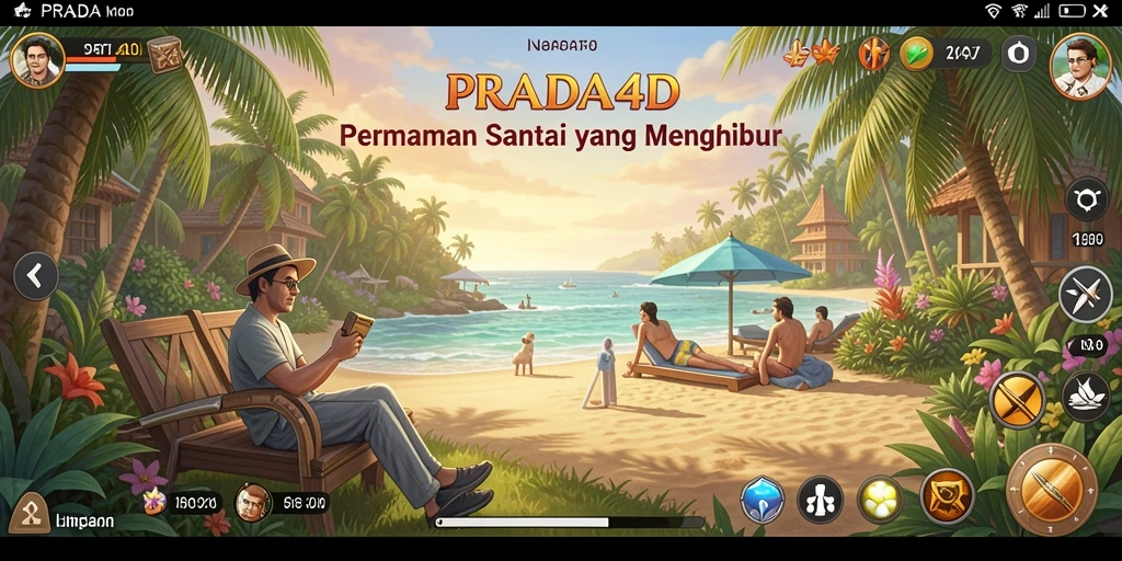 Tampilan gameplay PRADA4D yang penuh warna dan menyenangkan.