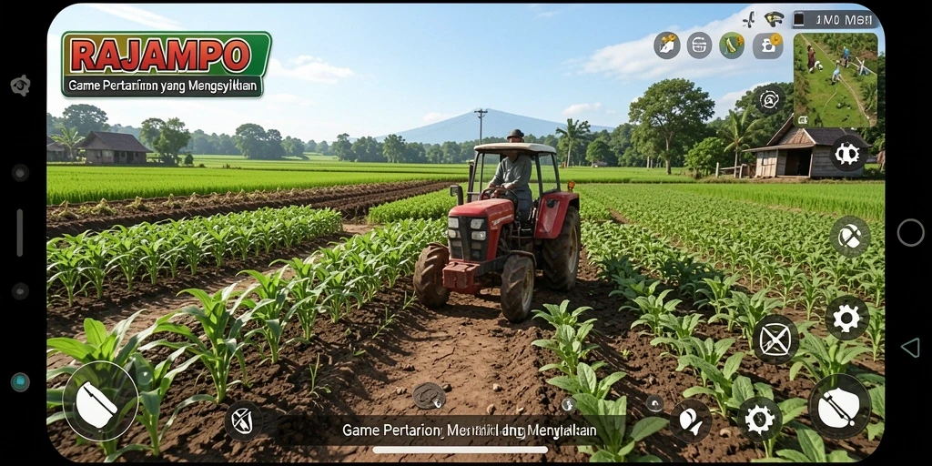 Gameplay seru dan interaktif di dunia pertanian.