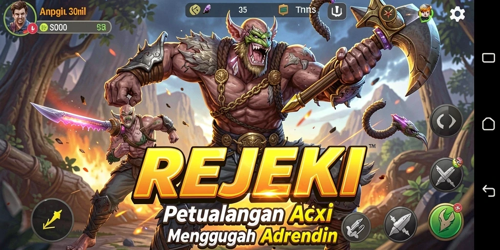 Screenshot gameplay seru dari REJEKI yang menunjukkan aksi mendebarkan.