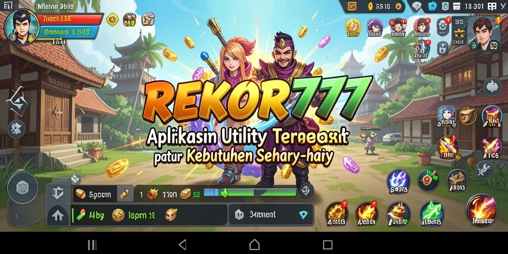 Tampilan antarmuka intuitif aplikasi Utility REKOR777 yang memudahkan pengguna.