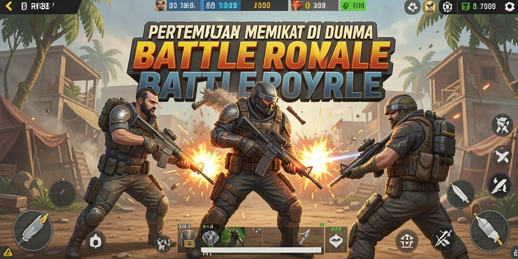 Tampilan gameplay menegangkan di dunia Battle Royale RK88.