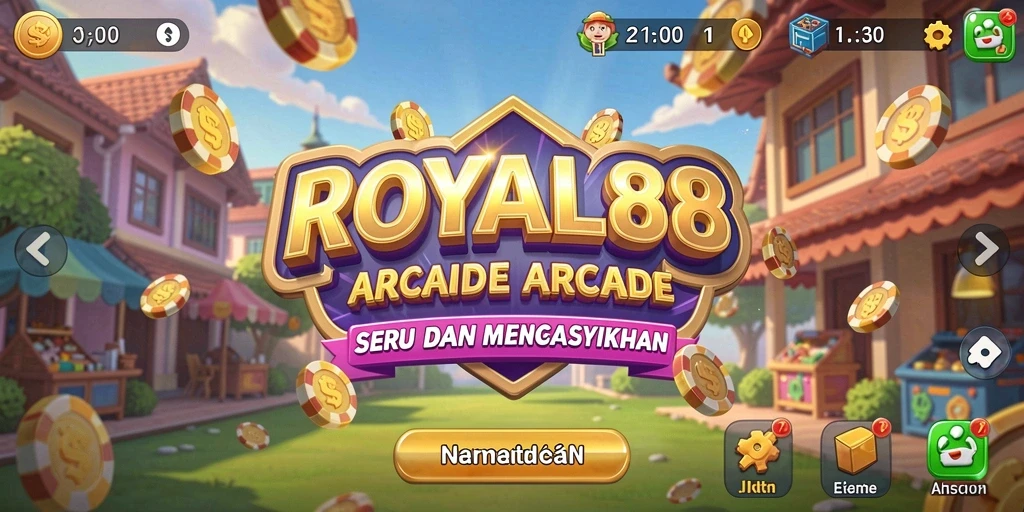 Tampilan menarik dari gameplay ikonik ROYAL88 dalam genre Arcade.