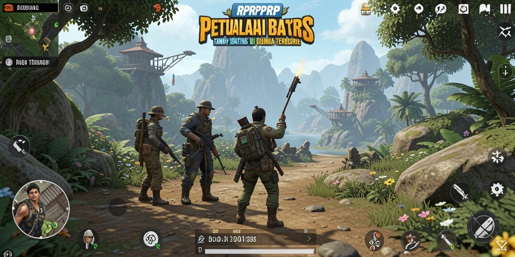 Tampilan gameplay RPRPRP yang menakjubkan dalam dunia terbuka.