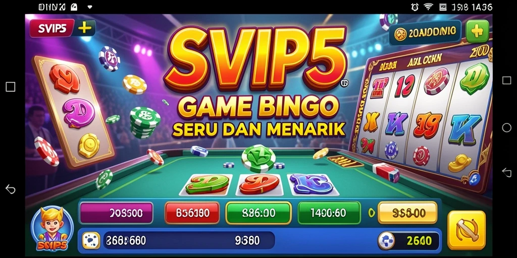 Screenshot gameplay Bingo SVIP5 menunjukkan pengalaman bermain yang mengasyikkan.
